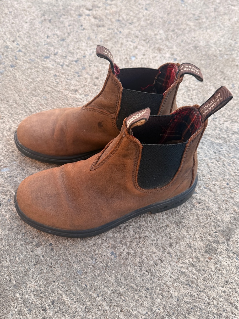 Women’s Brown Chelsea Work Boots - Slip-On Leather Style Size 5 - Picture 3 of 7